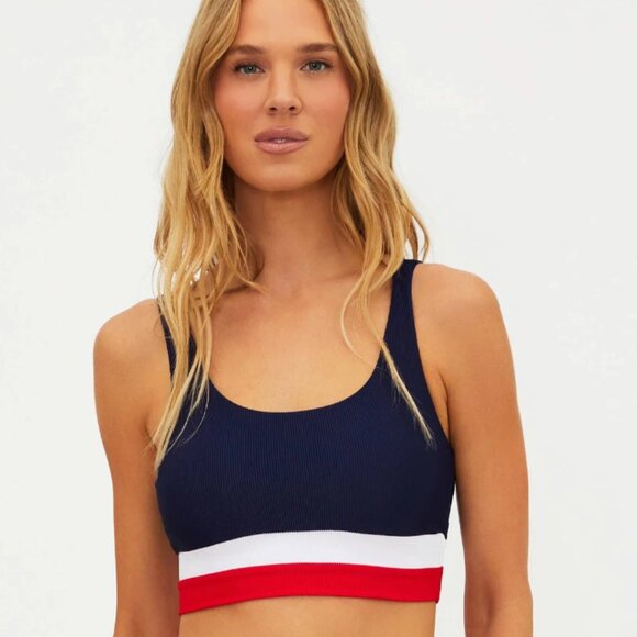 NWT Beach Riot Limited Edition Mackenzie Top in Americana Colorblock Size Small - Picture 1 of 6